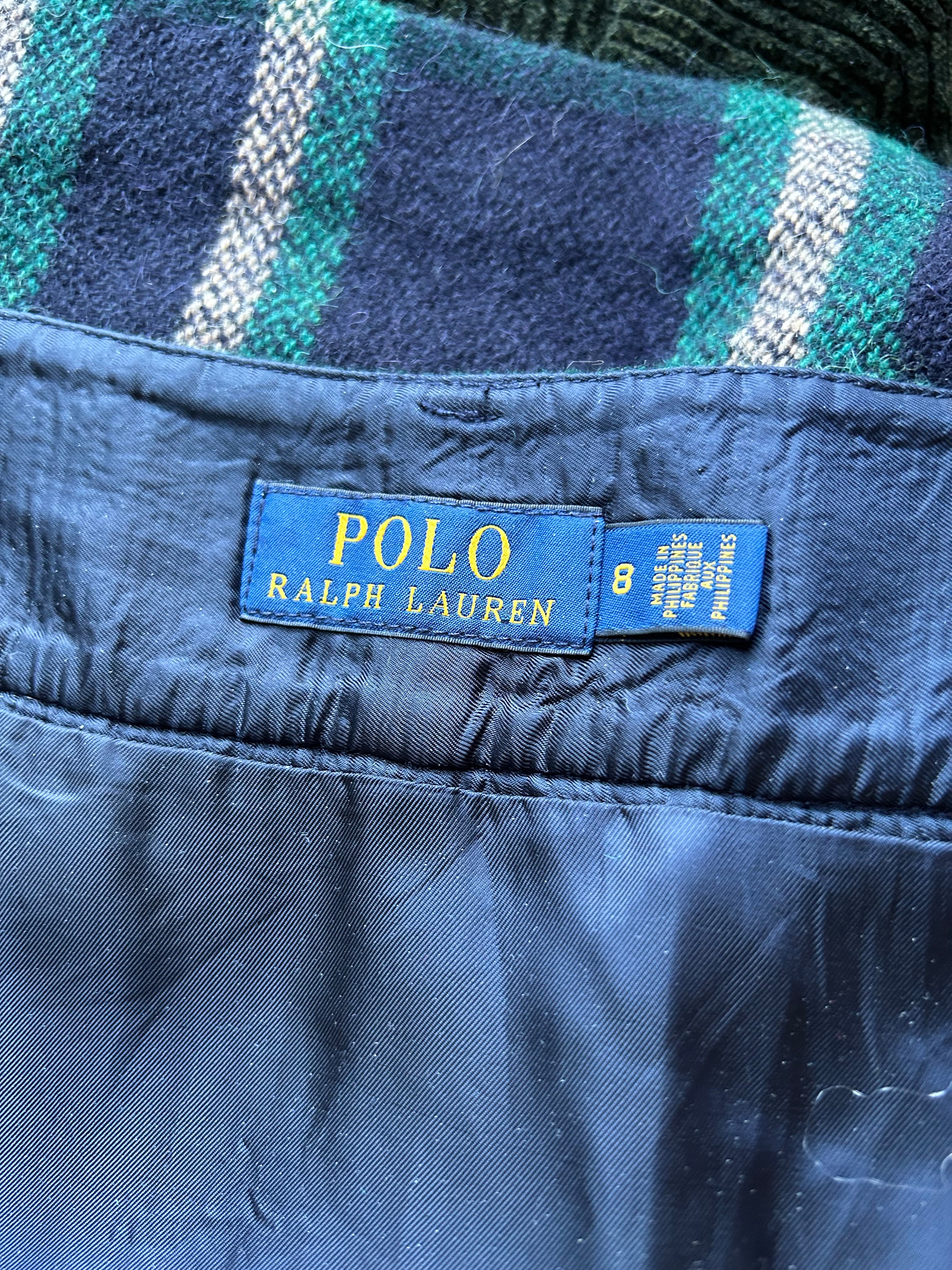 Polo Ralph Lauren Plaid Skirt, Wool Alpaca Blend, 34” Waist