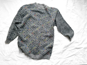 Vintage 80s Esprit Pattern Sweater, Size Medium