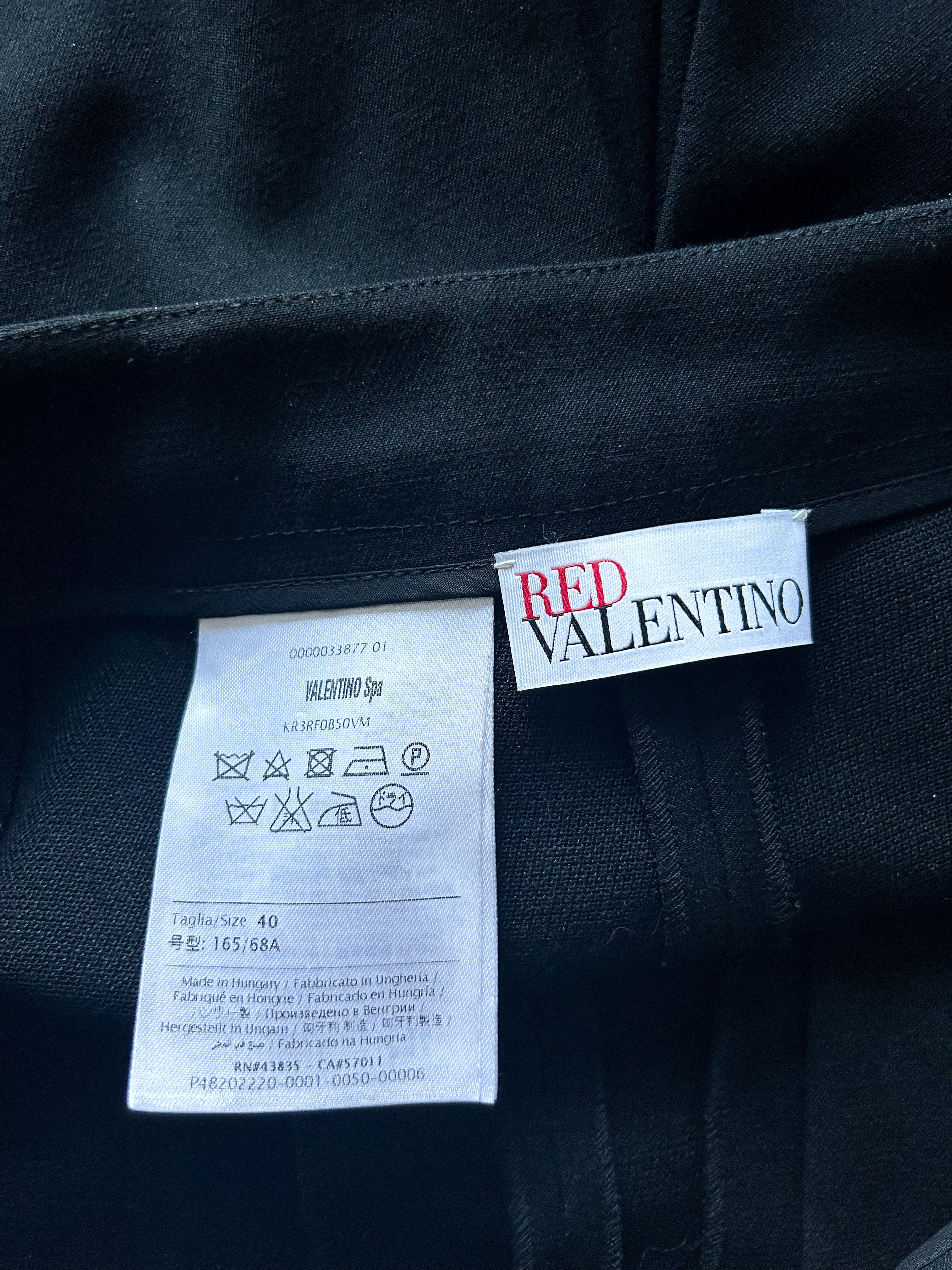 RED Valentino Pleated Black Skort 28" Waist.
