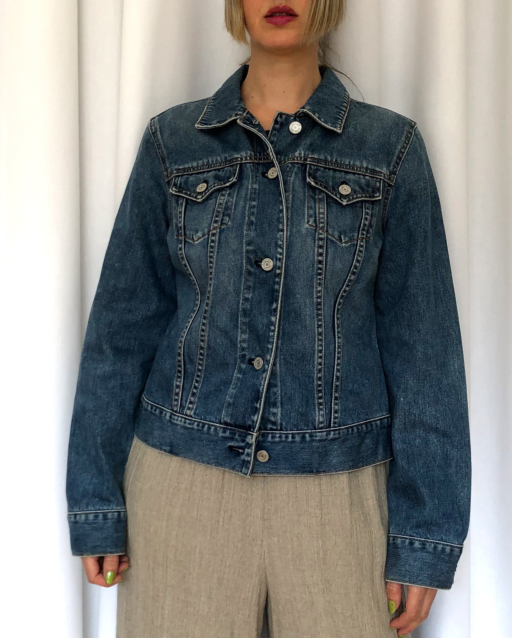 90s Vintage Gap Cropped Jean Jacket