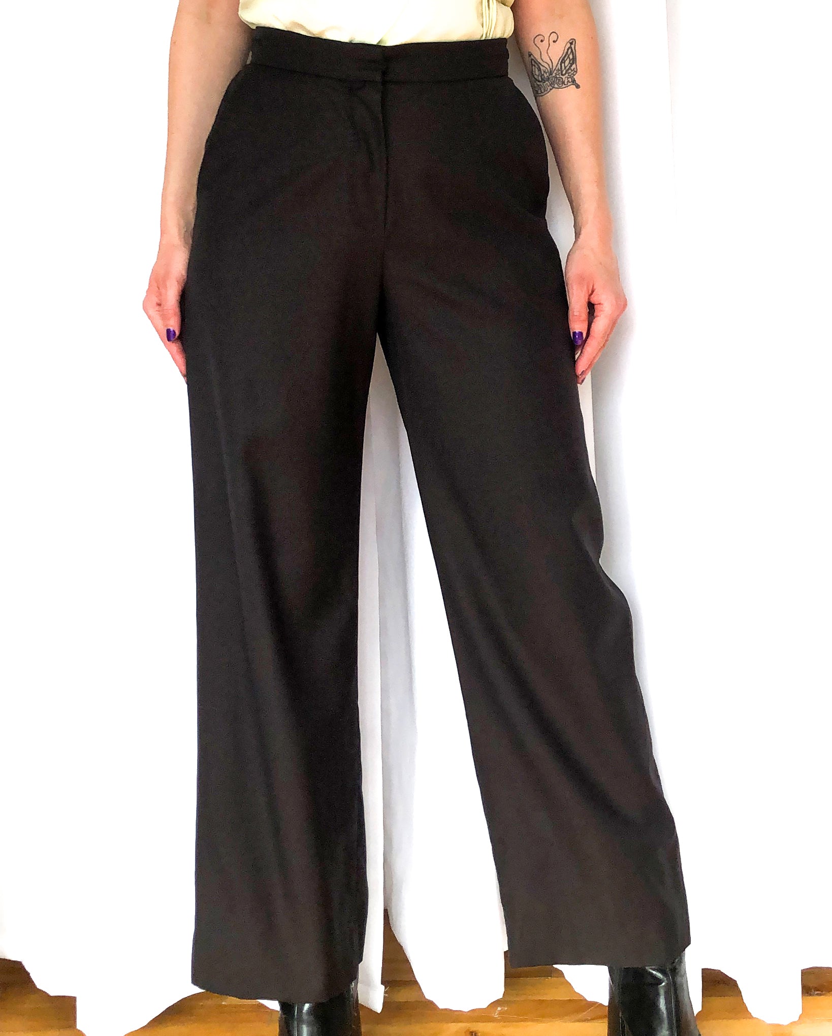 Max Mara Brown Dress Pants, Size 28" Waist