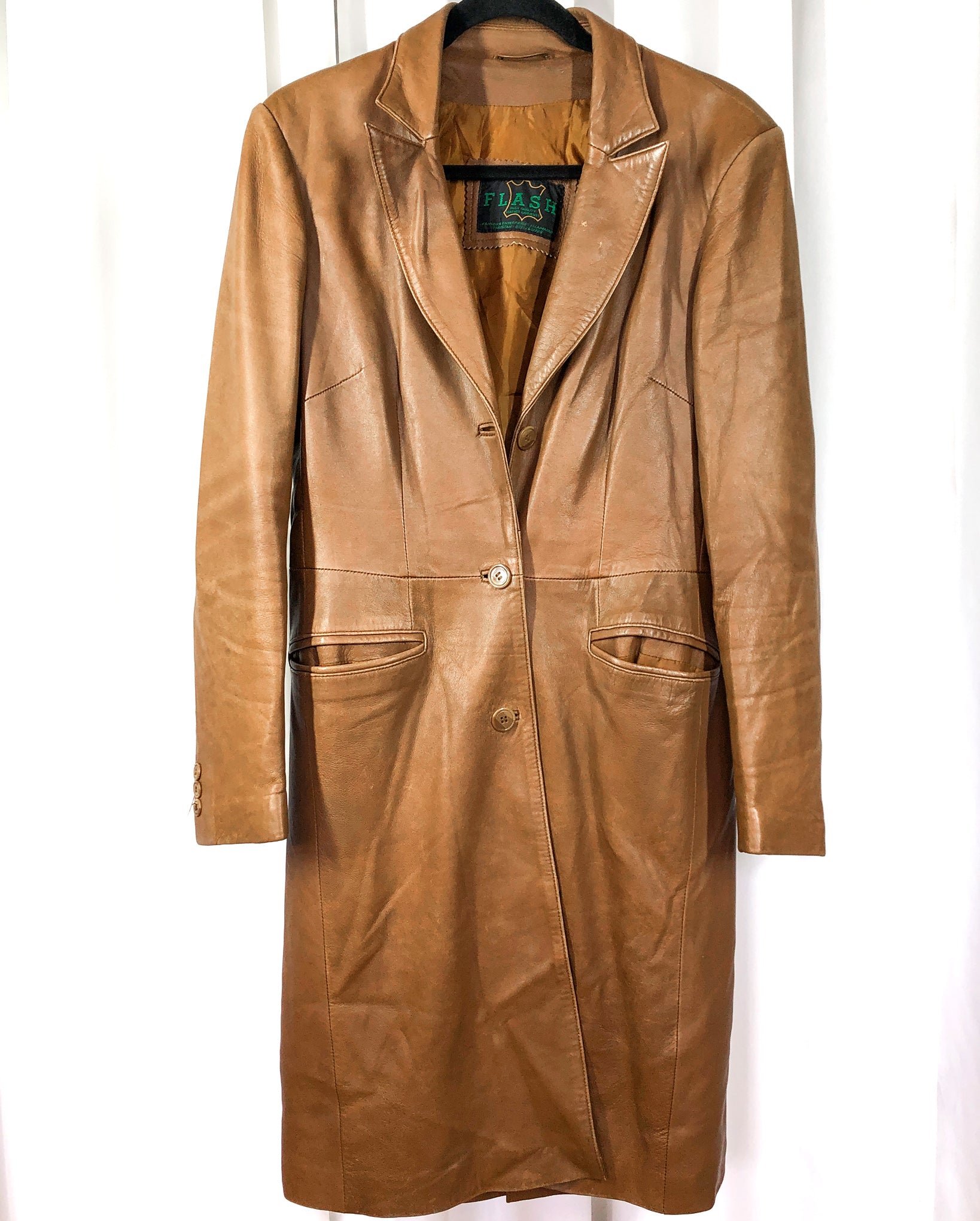 Levi's® Vintage Clothing 1940s Leather Coat Caramel