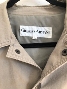 Vintage 80s Armani Brown Sports Jacket, 1980s Giorgio Armani Cotton Jacket, Unisex Designer Jacket