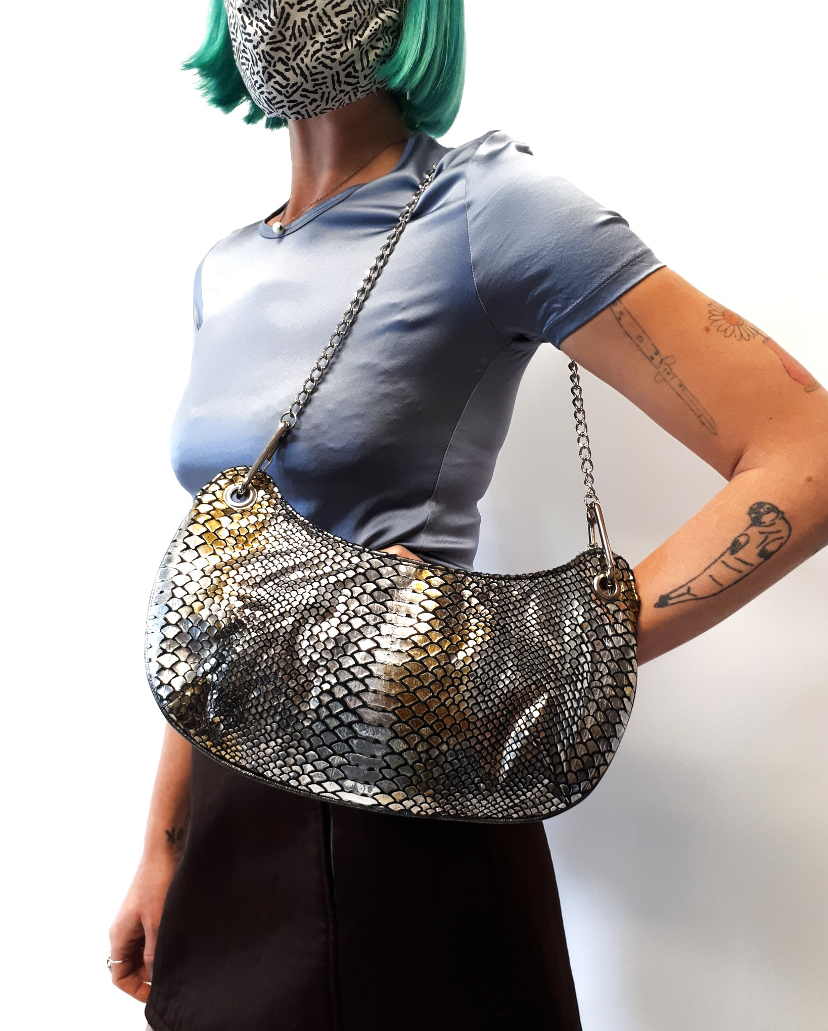 Multi-Color Snakeskin Bag – SurgeStyle Boutique